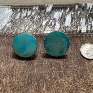 Turquoise clip earrings